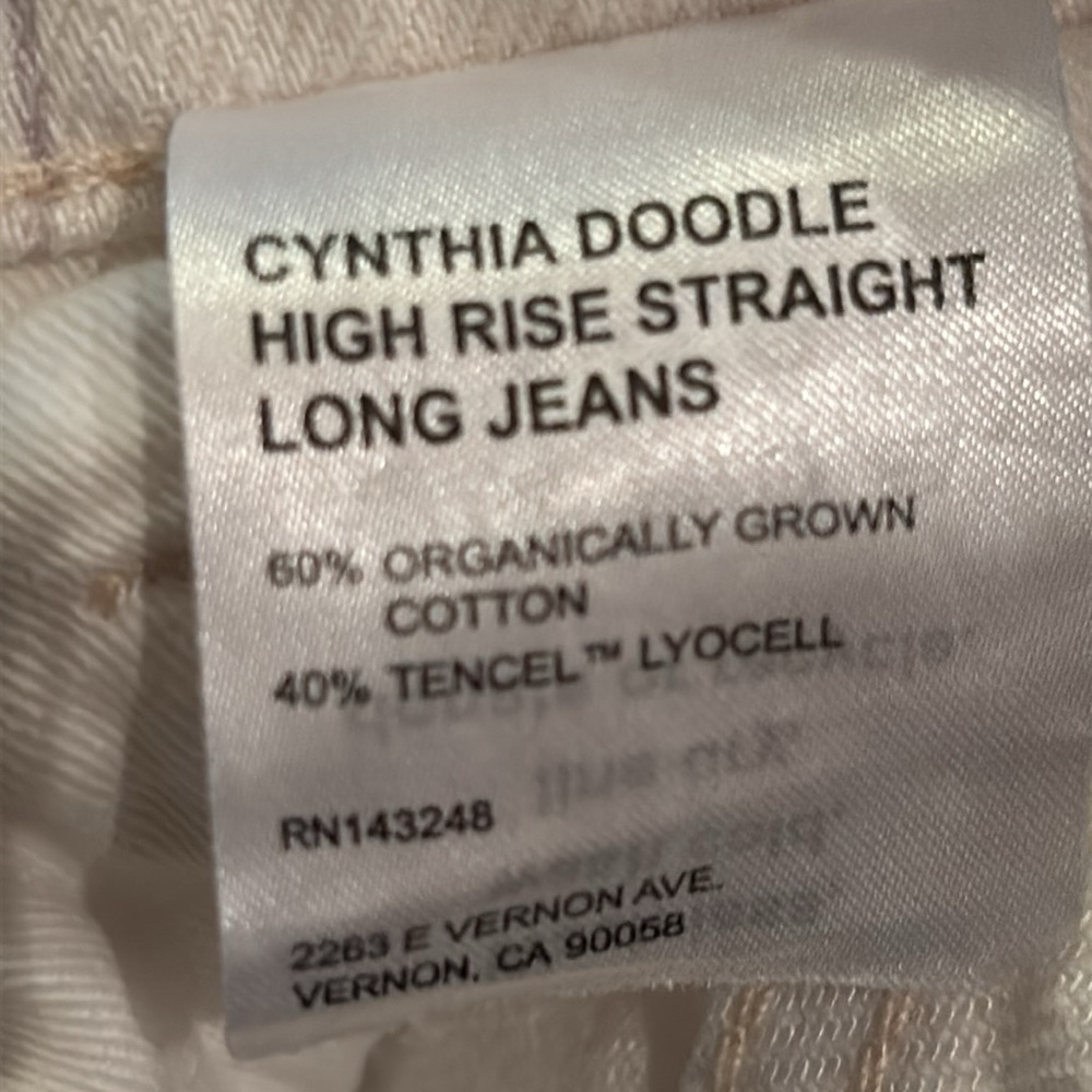 Reformation-Cynthia Doodle High Rise Straight Long Jeans size 26 - Picture 9 of 13